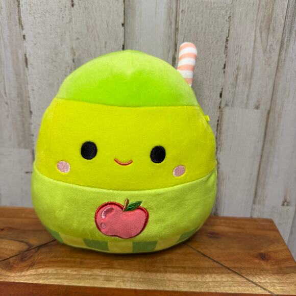 Squishmallows Jean the Apple Juice Box Plush 7" Soft Toy - Picture 1 of 6
